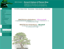 Tablet Screenshot of bonsai.ch